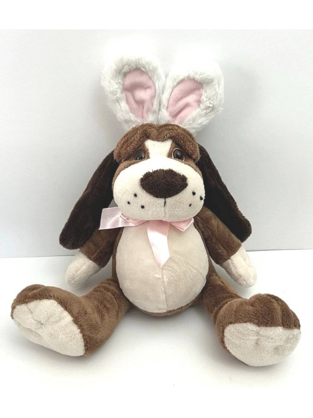 GANZ Oliver Dog Bunny Ears Basset Hound Puppy 11" Stuffed Animal Toy HE10123